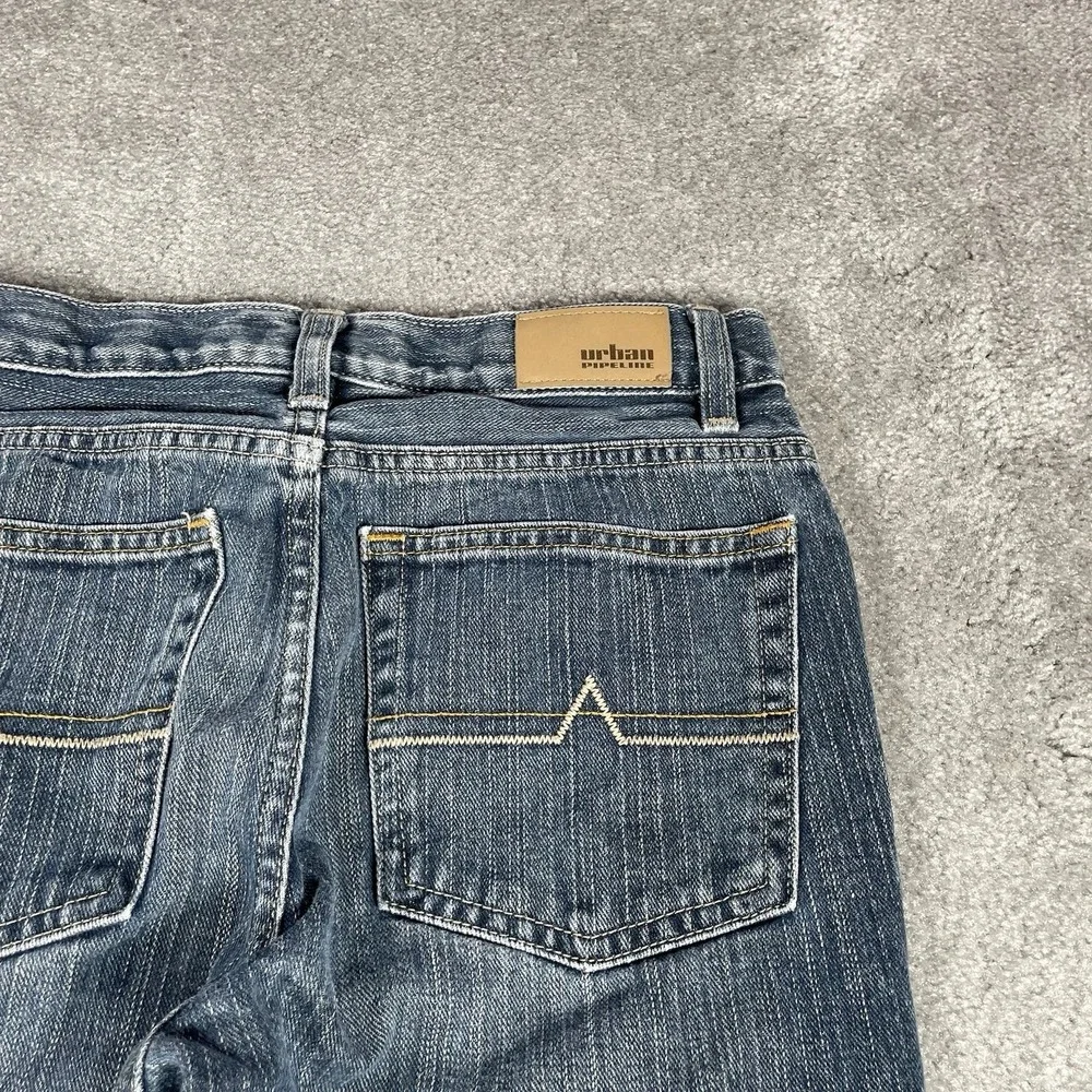 Urban Pipeline Jeans Youth Boys 14 Bootcut‎ Blue Denim Cotton Western Y2K